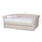 Baxton Studio Delora Beige Upholstered Full Size Daybed with Roll-Out Trundle Bed 158-9664 - alternate 7